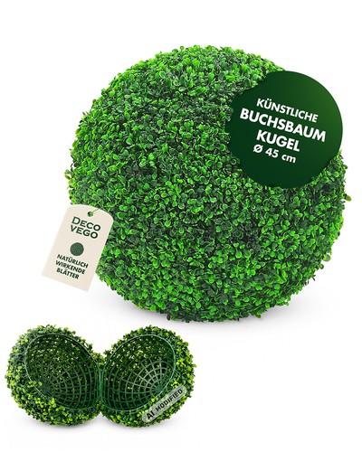 Buchsbaum kugel plastikpflanze - buchsbaum,