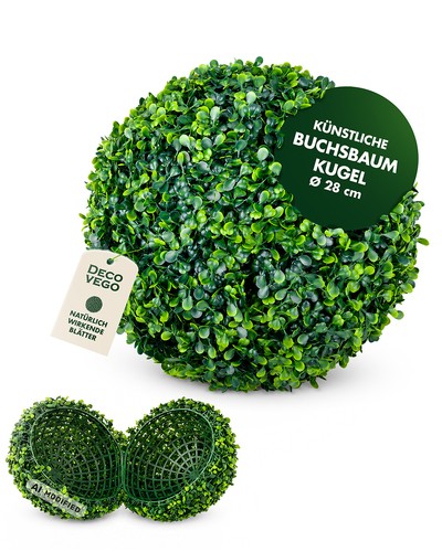 Buchsbaum kugel plastikpflanze - buchsbaum,